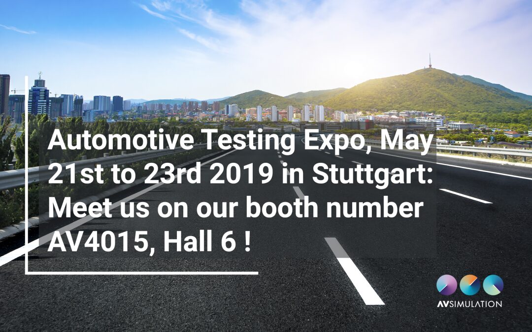 Meet AVSimulation at Automotive Testing Expo 2019 in Stuttgart